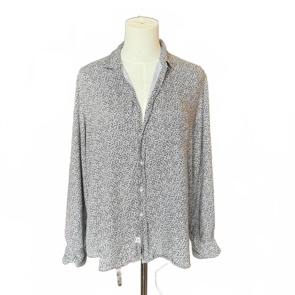 Frank & Eileen Women's Button-Up Shirt - Classic Floral Print, Size M
